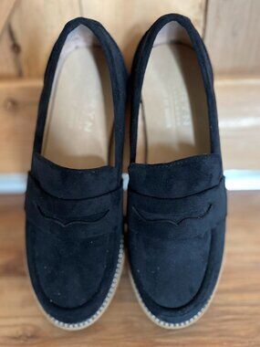Taryn By Taryn Rose Loafer Shoes Womens Size 7.5 Black Comfort Slip On Casual